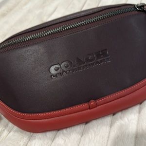 COPY - New Coach League Belt Bag oxblood crossbody sling